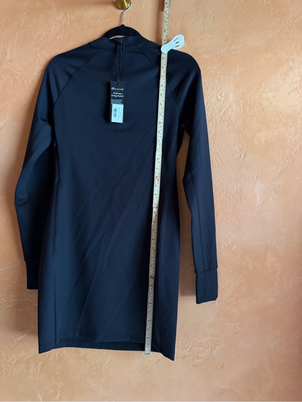 Greyson Nova Mock Neck Long Sleeve Performance Dress Black Size M NWT - Picture 7 of 11